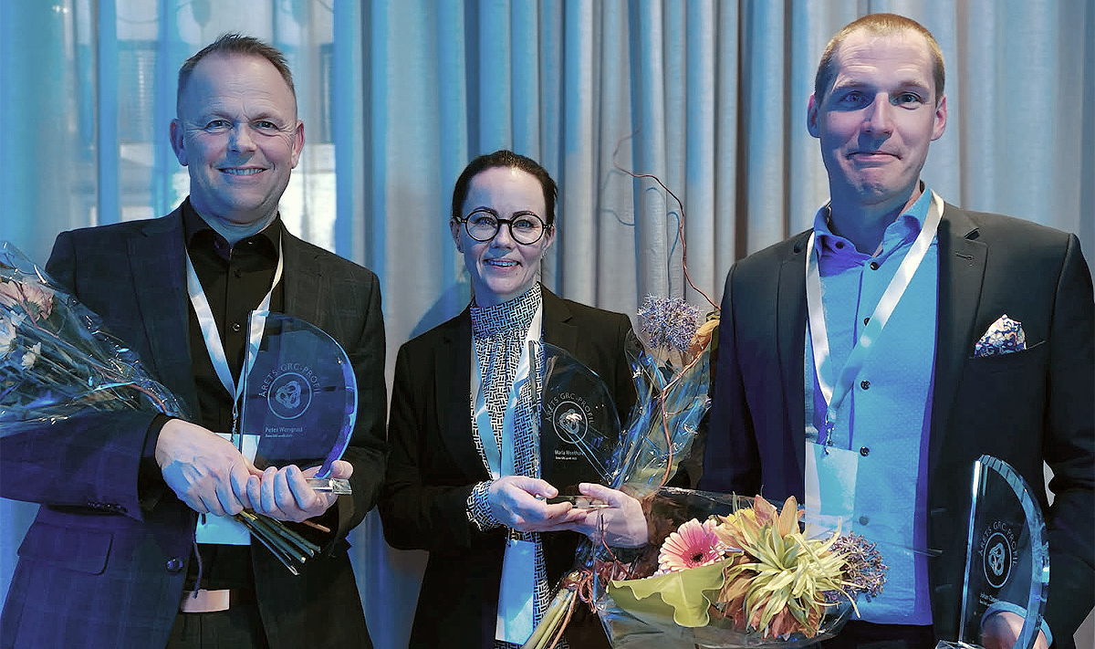 Peter Wengrud, Maria Monthure och Johan Clasenius prisades i våras av Internrevisionernas förening.
